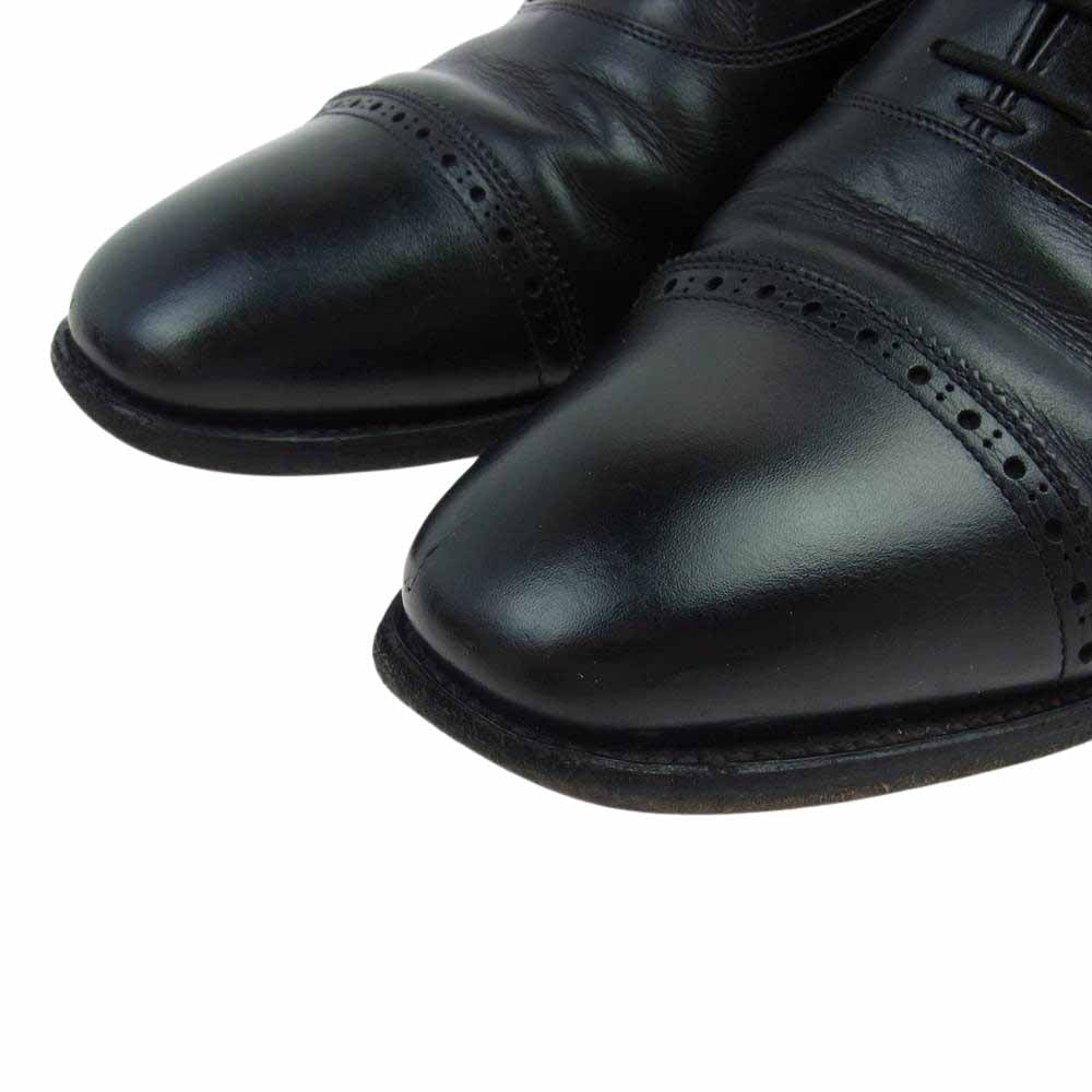 SCOTCH GRAIN スコッチグレイン 3536 アシュランス パンチドキャップトゥ ビジネスシューズ ブラック系 25【中古】