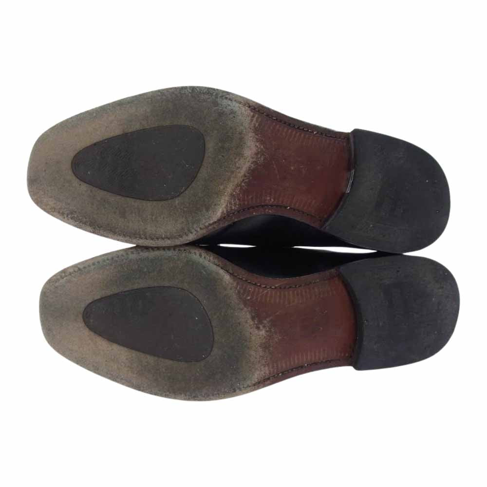 SCOTCH GRAIN スコッチグレイン 3536 アシュランス パンチドキャップトゥ ビジネスシューズ ブラック系 25【中古】