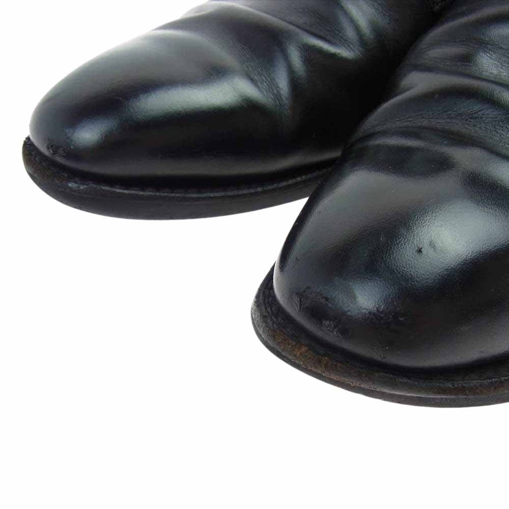 SCOTCH GRAIN スコッチグレイン T 0104  外羽根 プレーントゥ ビジネスシューズ レザー ブラック系 25【中古】