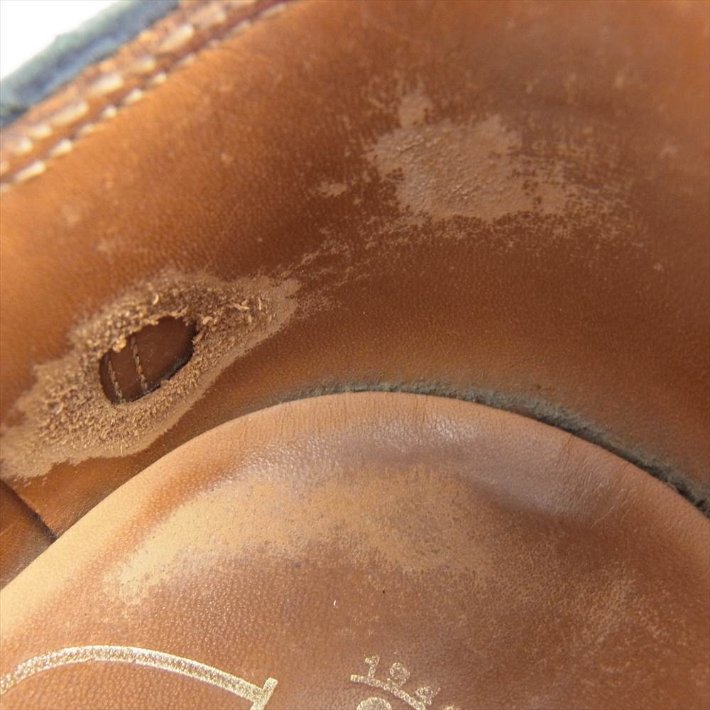 SCOTCH GRAIN スコッチグレイン T 0104  外羽根 プレーントゥ ビジネスシューズ レザー ブラック系 25【中古】