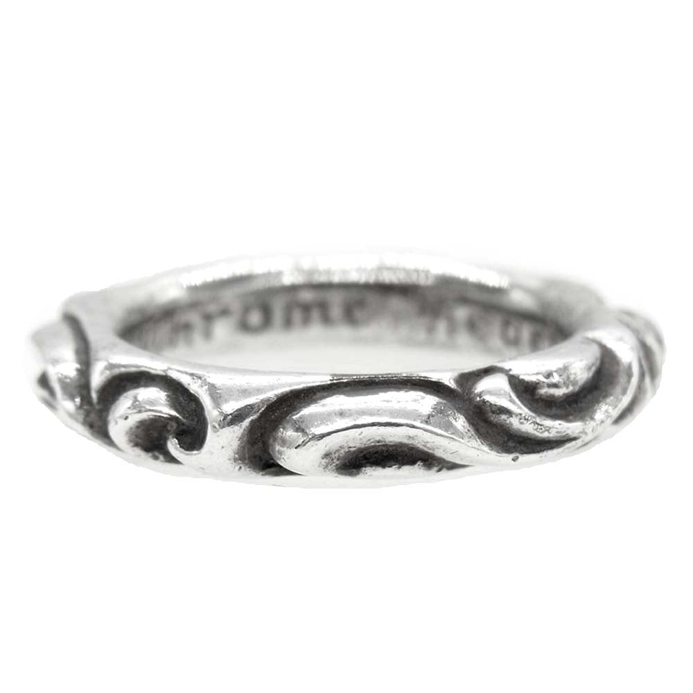 CHROME HEARTS クロムハーツ（原本有） SCRL BAND スクロール バンド リング シルバー系【中古】