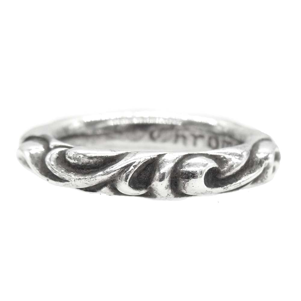 CHROME HEARTS クロムハーツ（原本有） SCRL BAND スクロール バンド リング シルバー系【中古】