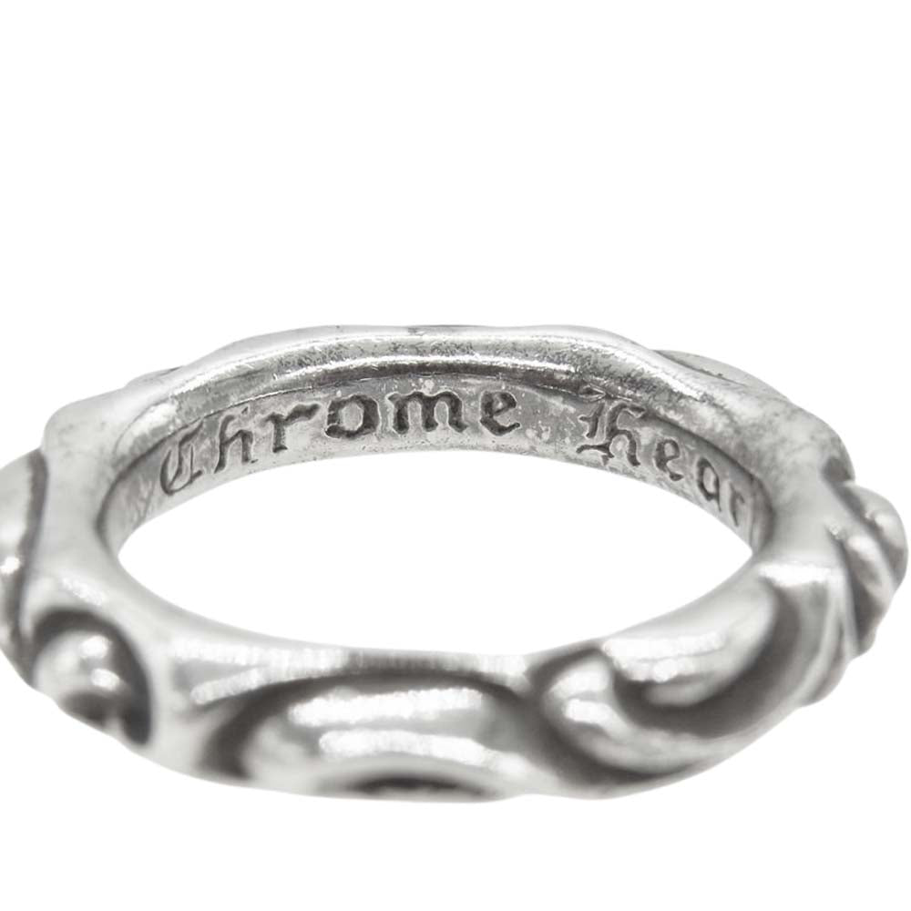 CHROME HEARTS クロムハーツ（原本有） SCRL BAND スクロール バンド リング シルバー系【中古】