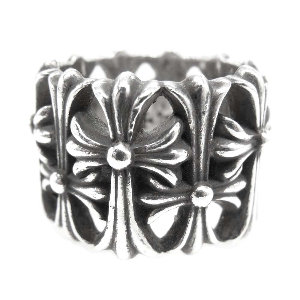 CHROME HEARTS クロムハーツ（原本有） CEMETERY セメタリー クロス リング シルバー系【中古】