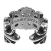 CHROME HEARTS クロムハーツ（原本有） DBL FLRL CRS ダブルフローラル クロス リング シルバー系【中古】