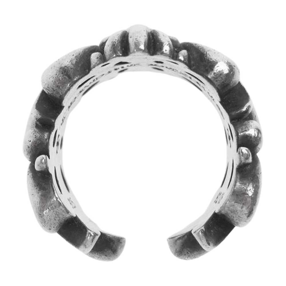 CHROME HEARTS クロムハーツ（原本有） DBL FLRL CRS ダブルフローラル クロス リング シルバー系【中古】