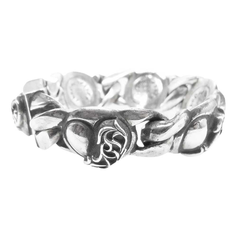CHROME HEARTS クロムハーツ（原本有） HEART LINK 5リンク ハートリンク ブレスレット シルバー系【中古】
