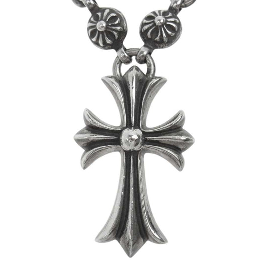 CHROME HEARTS クロムハーツ（原本有） 1B 20 SML CH CRS スモールCHクロス クロスボールネックレス 20インチ シルバー系【中古】