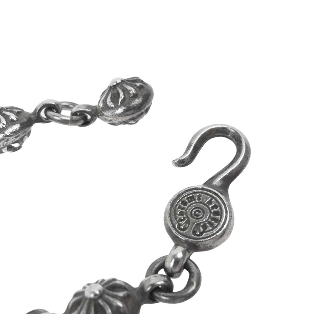 CHROME HEARTS クロムハーツ（原本有） 1B 20 SML CH CRS スモールCHクロス クロスボールネックレス 20インチ シルバー系【中古】