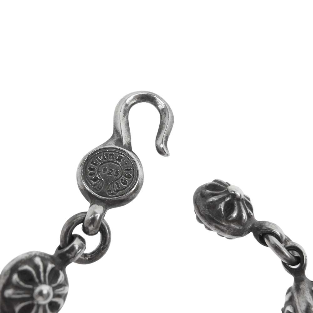 CHROME HEARTS クロムハーツ（原本有） 1B 20 SML CH CRS スモールCHクロス クロスボールネックレス 20インチ シルバー系【中古】