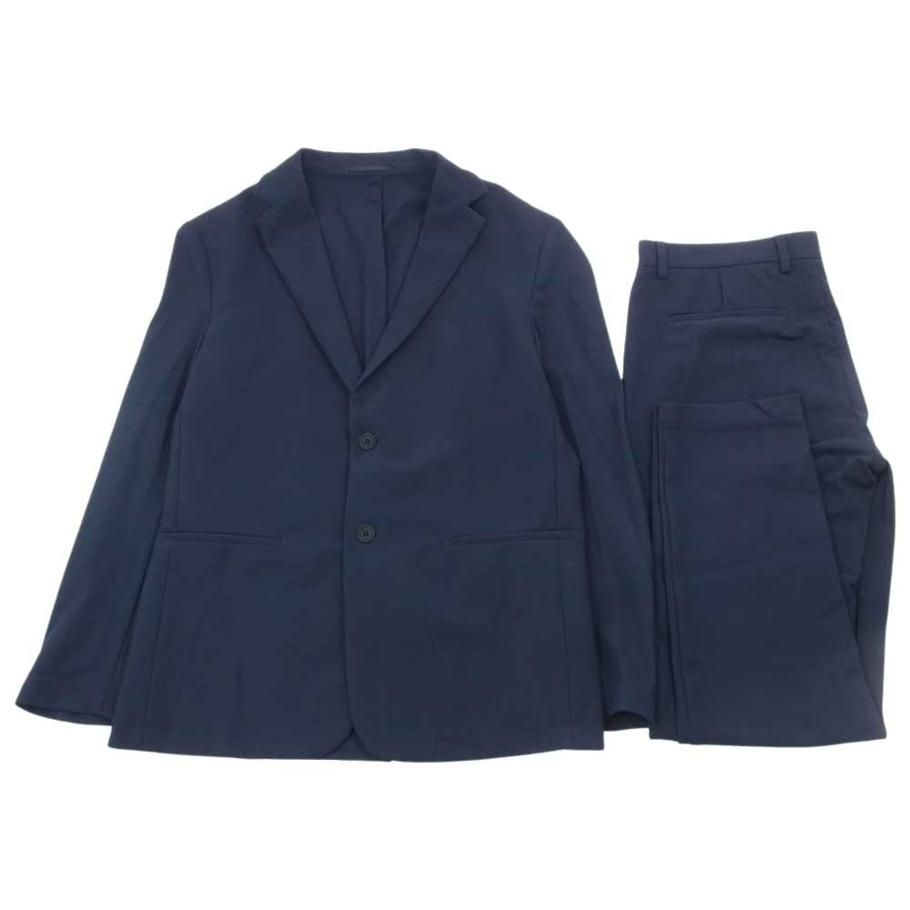 theory セオリー ストレッチ 2B テーラード スラックス パンツ スーツ セットアップ ネイビー ネイビー系 トップス40 ボトムス32【中古】
