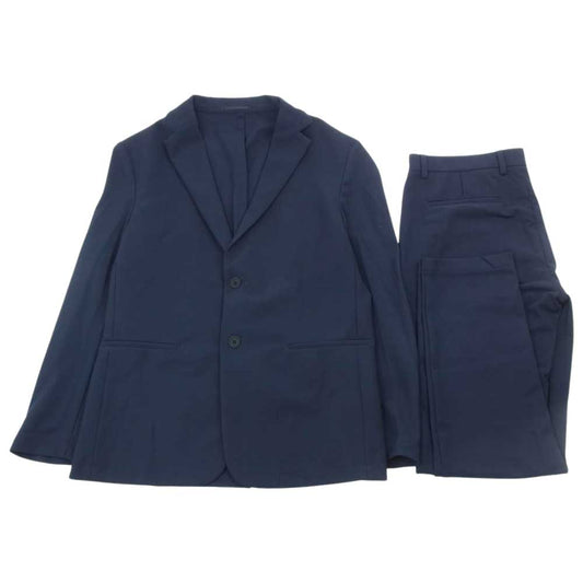 theory セオリー ストレッチ 2B テーラード スラックス パンツ スーツ セットアップ ネイビー ネイビー系 トップス40 ボトムス32【中古】