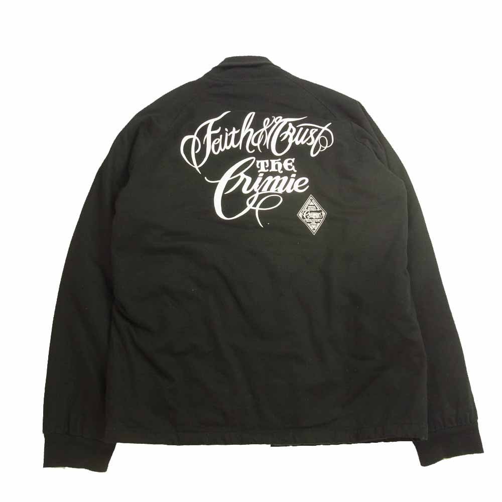 CRIMIE クライミー バックロゴ ジャケット 裏キルティング ブルゾン ブラック系 L【中古】