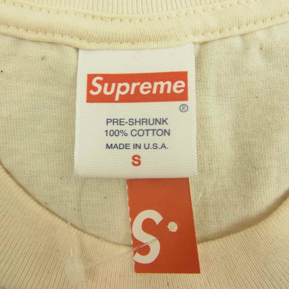 Supreme シュプリーム 21SS Water Pistol Tee ウォーターピストル 水鉄砲 プリント 半袖 Tシャツ ベージュ系 S【極上美品】【中古】