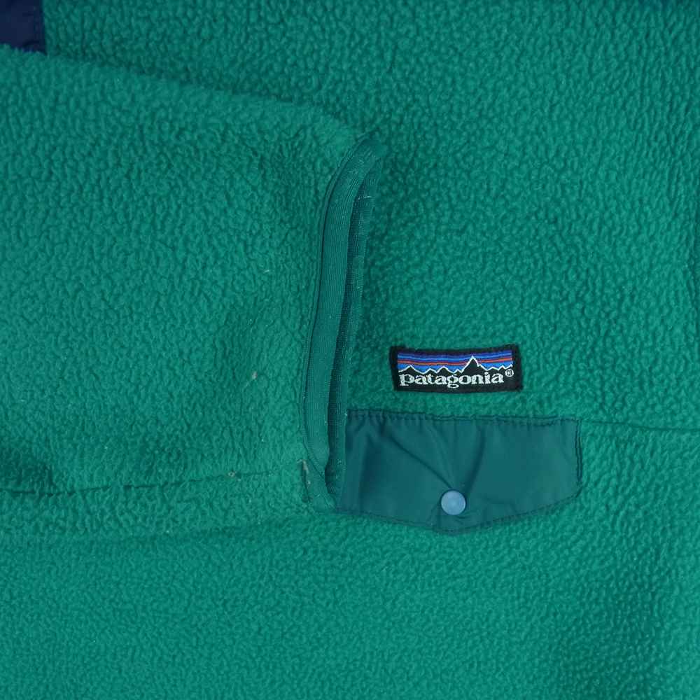 patagonia パタゴニア 25530 スナップT プルオーバー フリース ジャケット USA製 ビビッドブルーグリーン系 L【中古】