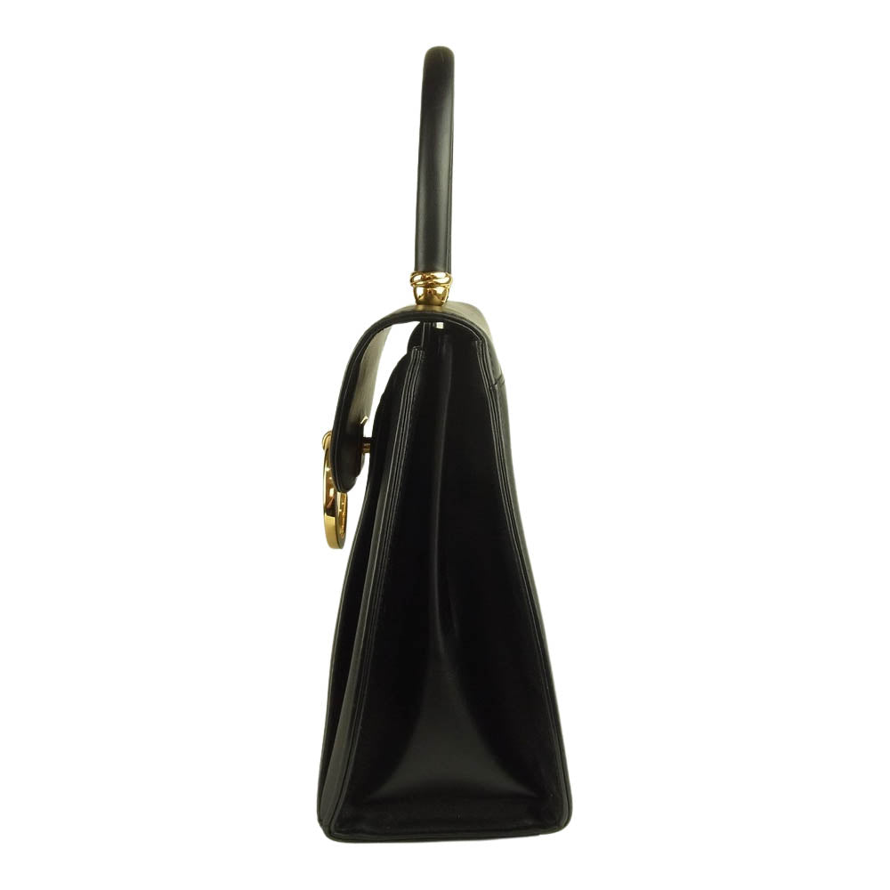 CARTIER カルティエ パンテール レザー ハンドバッグ ブラック系【中古】