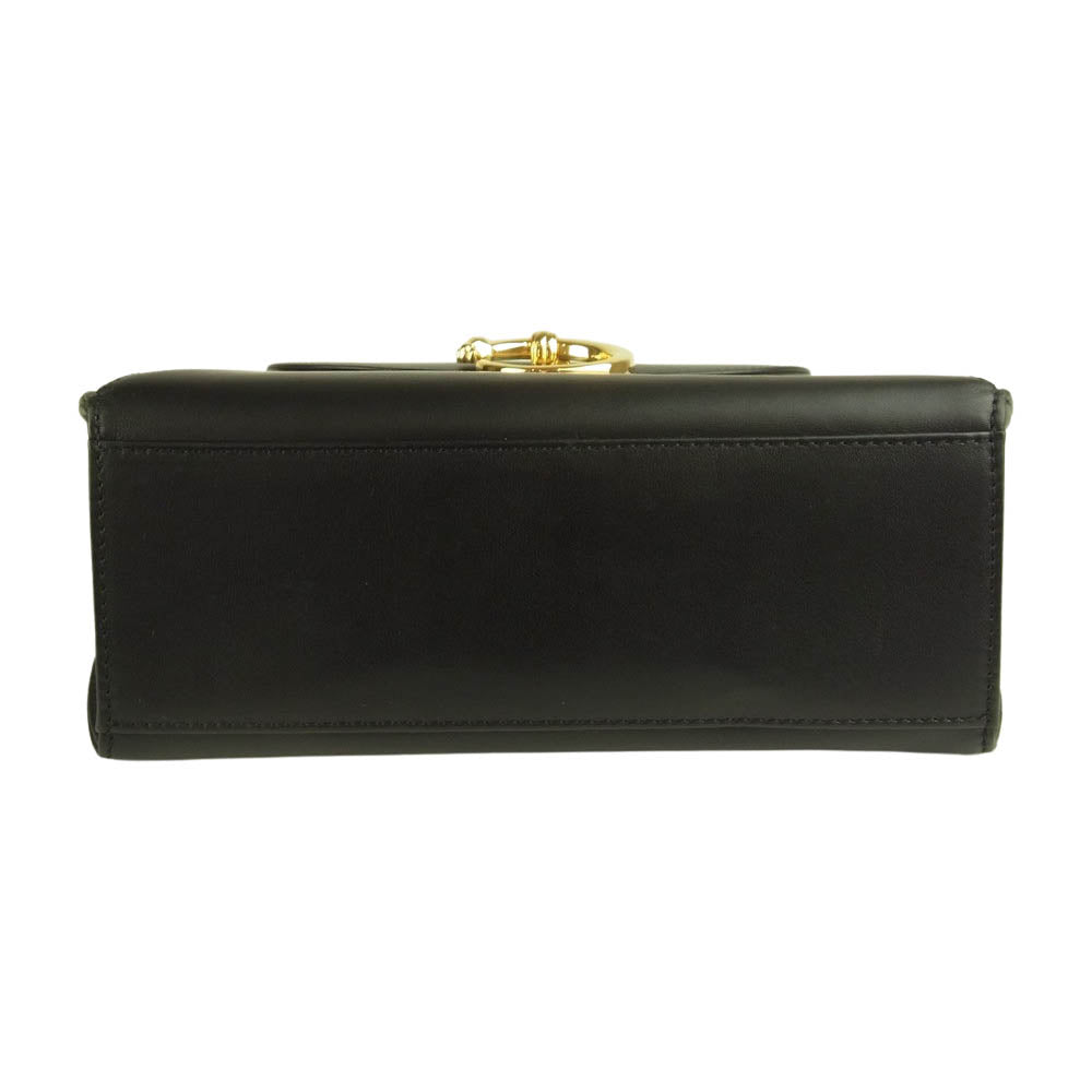 CARTIER カルティエ パンテール レザー ハンドバッグ ブラック系【中古】