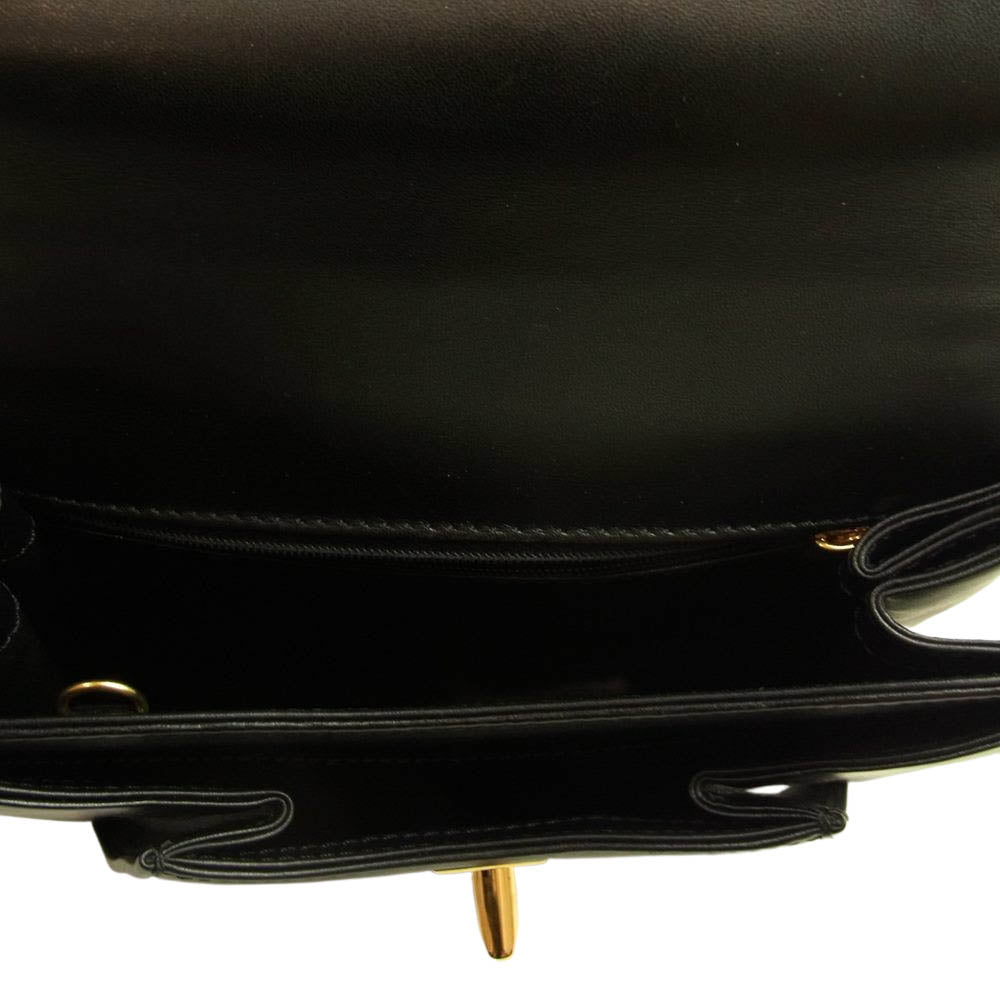 CARTIER カルティエ パンテール レザー ハンドバッグ ブラック系【中古】