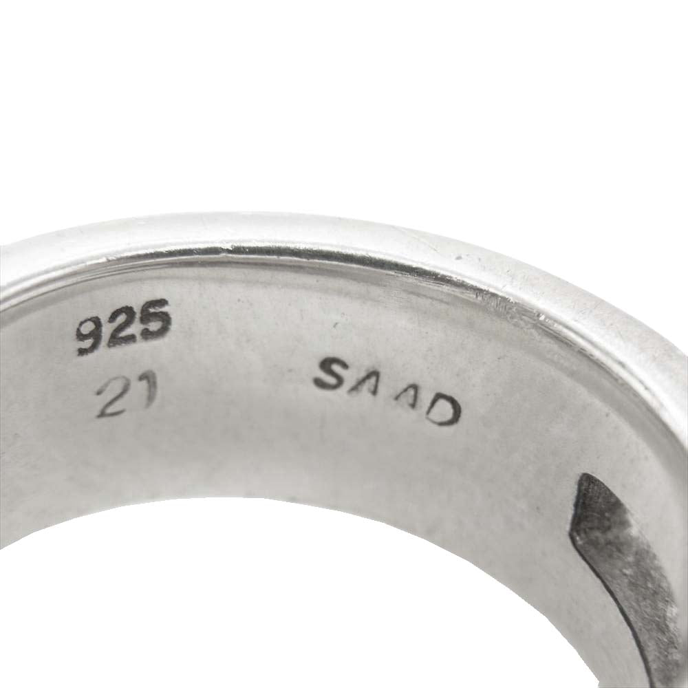 SAAD サード 太陽 アラベスク 刻印 リング シルバー系 22号【中古】