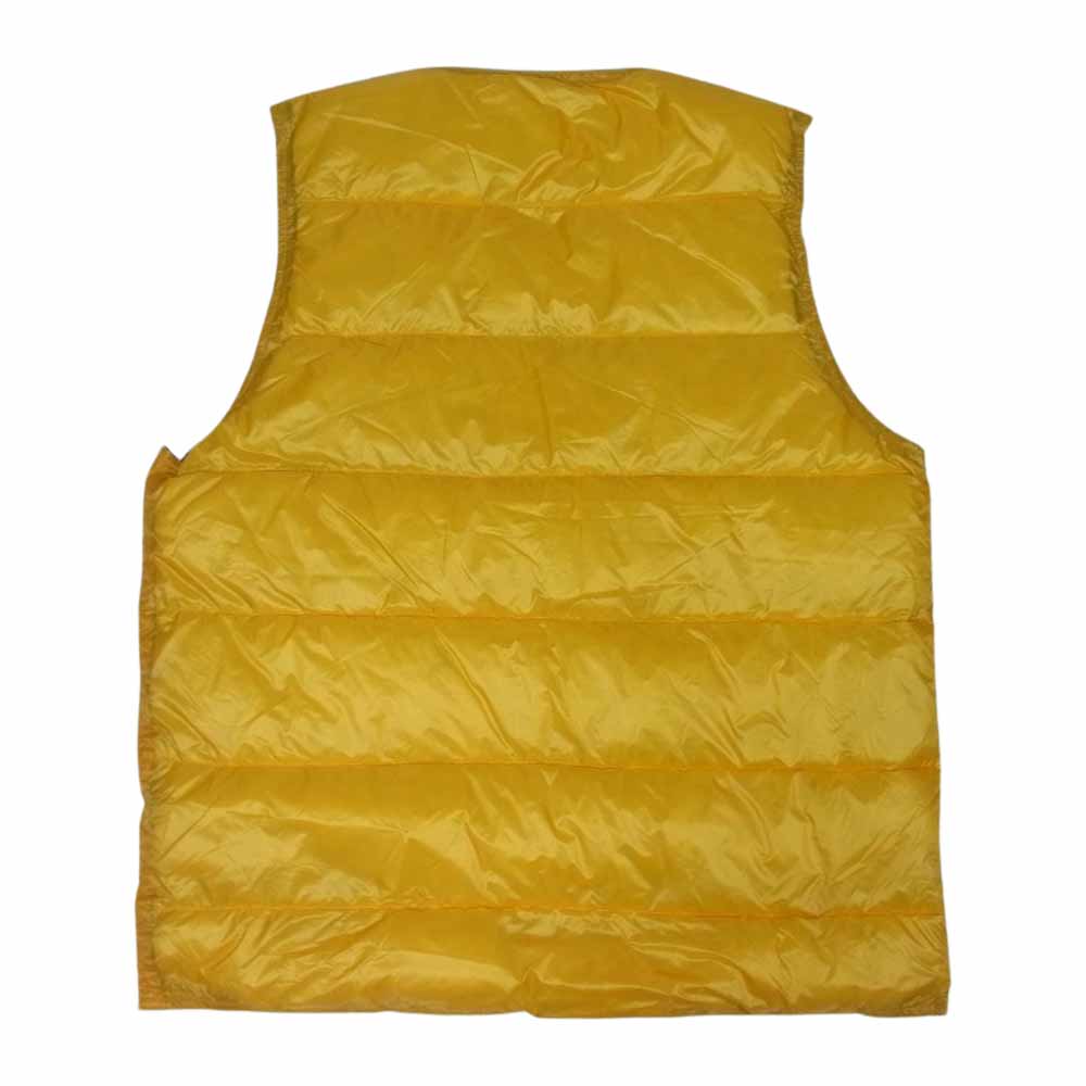 NANGA ナンガ × CAL O LINE キャルオーライン BLACK HOLE DOWN VEST ダウン ベスト イエロー系 M【美品】【中古】