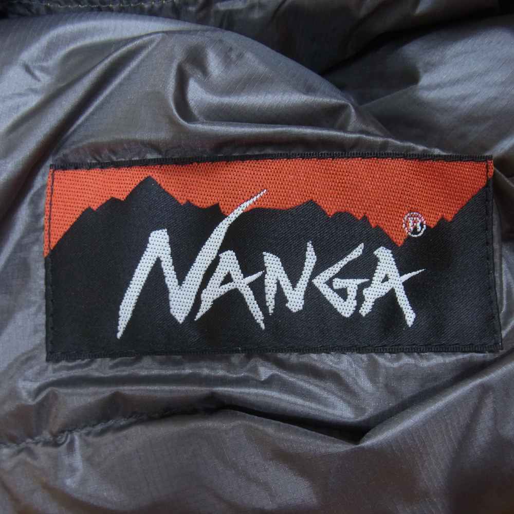 NANGA ナンガ × CAL O LINE キャルオーライン BLACK HOLE DOWN VEST ダウン ベスト イエロー系 M【美品】【中古】