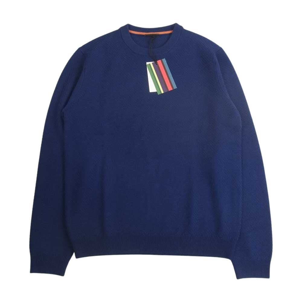 Paul Smith ポール・スミス 272400 CREW NECK SWEATER クルーネック セーター ニット ネイビー系 M【美品】【中古】