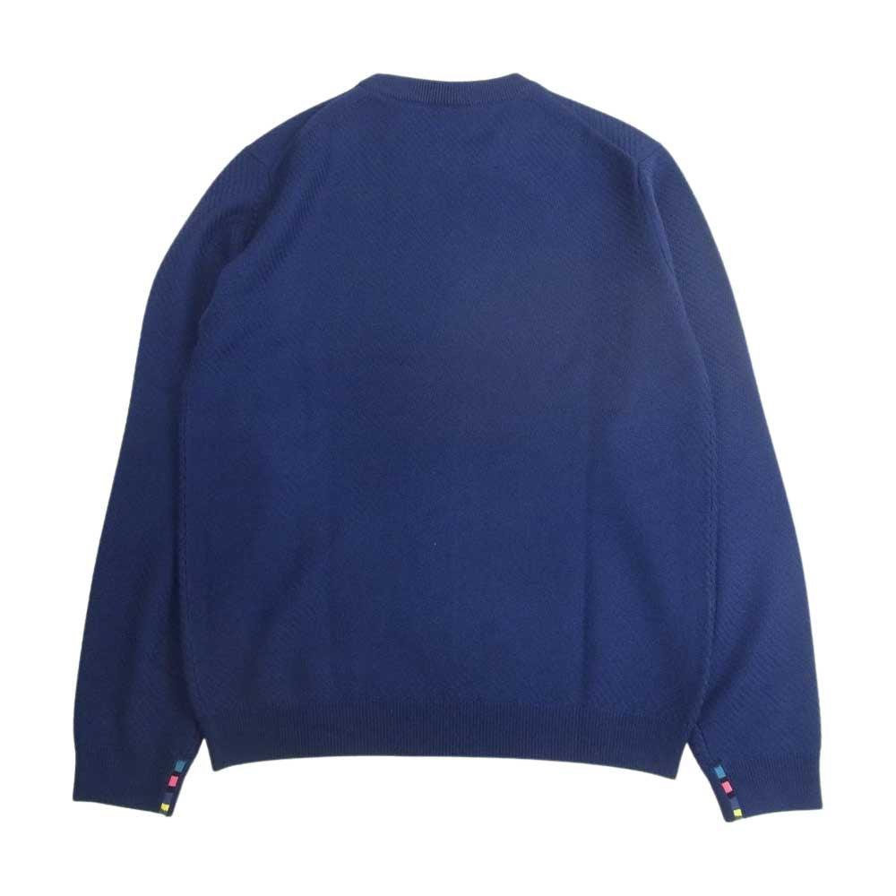 Paul Smith ポール・スミス 272400 CREW NECK SWEATER クルーネック セーター ニット ネイビー系 M【美品】【中古】