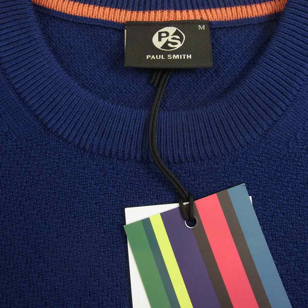 Paul Smith ポール・スミス 272400 CREW NECK SWEATER クルーネック セーター ニット ネイビー系 M【美品】【中古】
