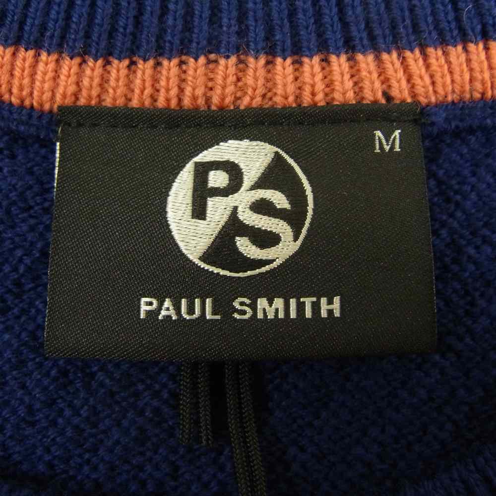 Paul Smith ポール・スミス 272400 CREW NECK SWEATER クルーネック セーター ニット ネイビー系 M【美品】【中古】