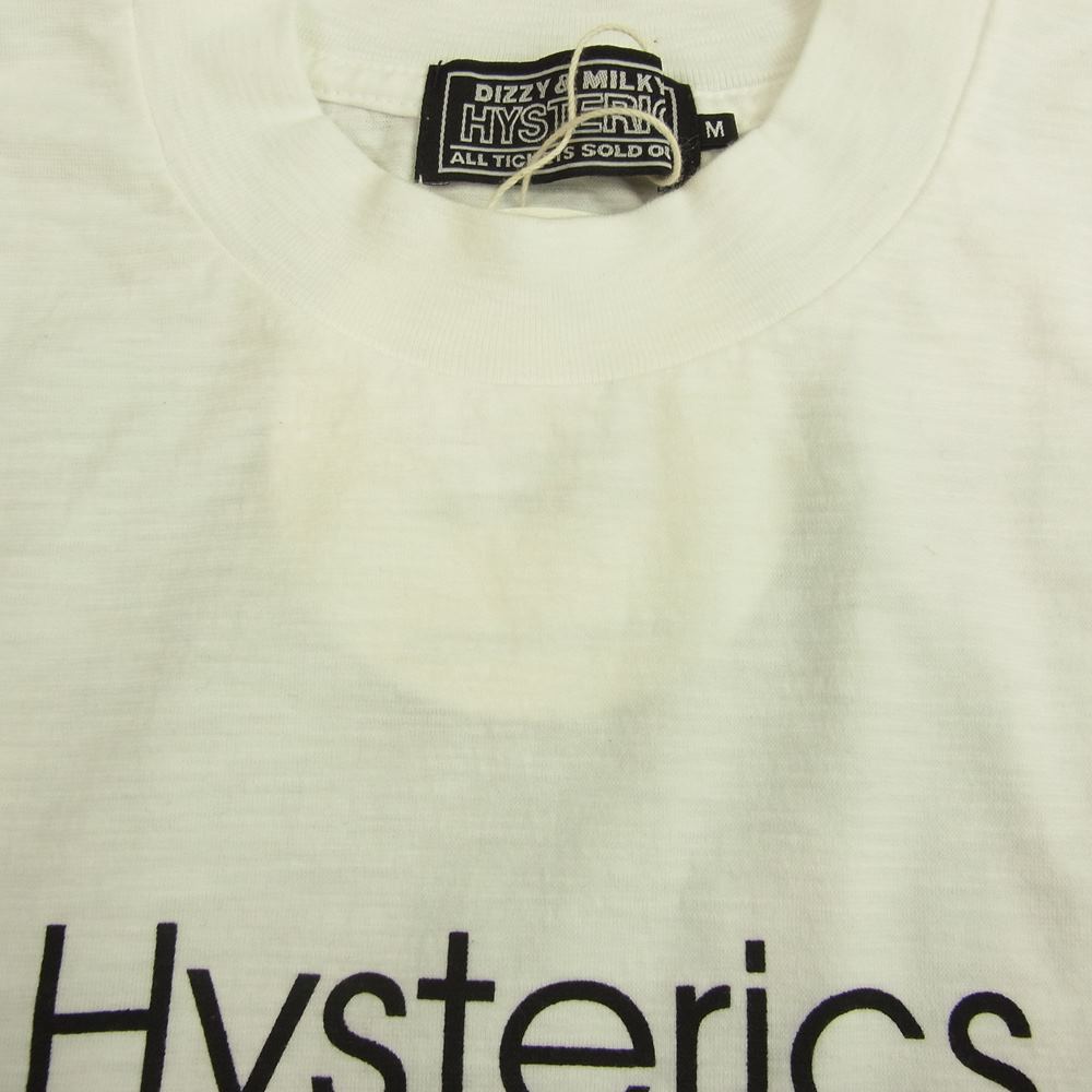 HYSTERIC GLAMOUR ヒステリックグラマー 02221CL06 ASSORTED LOGO マルチ ロゴ プリント 長袖 Tシャツ ホワイト系 M【新古品】【未使用】【中古】