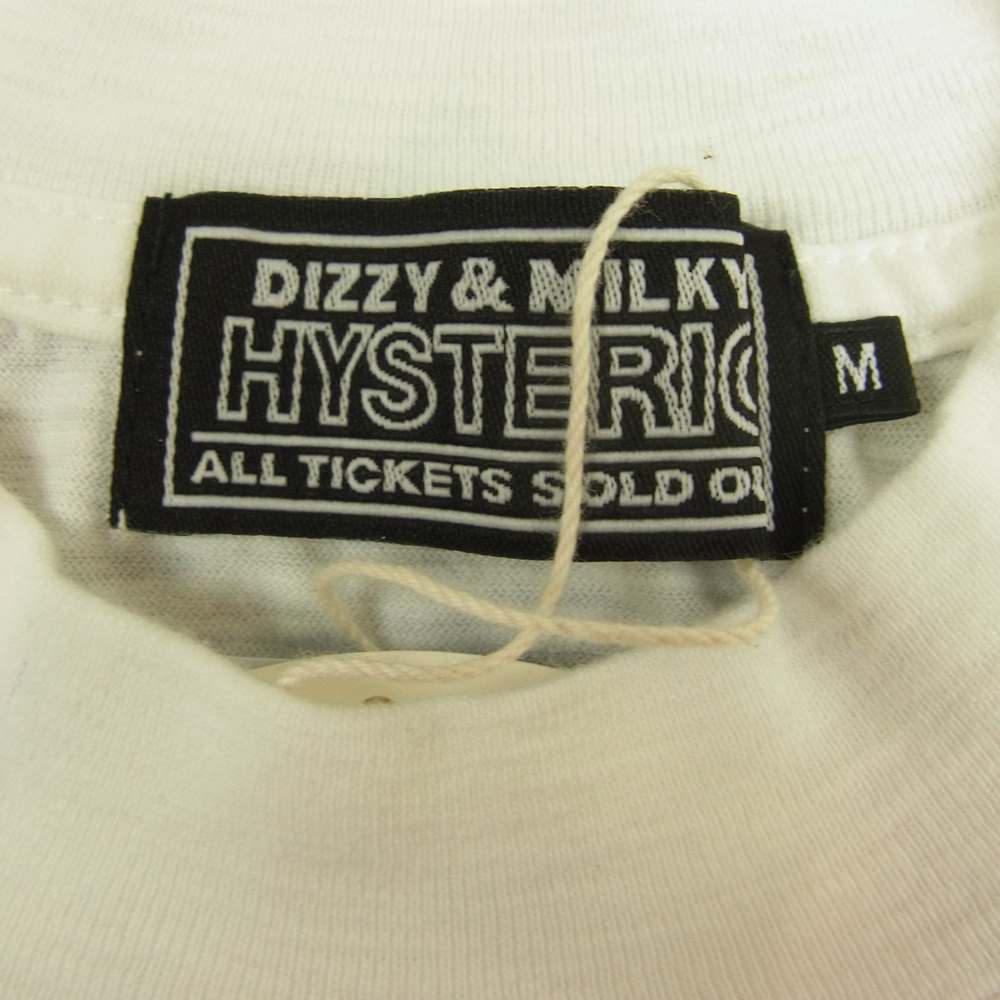 HYSTERIC GLAMOUR ヒステリックグラマー 02221CL06 ASSORTED LOGO マルチ ロゴ プリント 長袖 Tシャツ ホワイト系 M【新古品】【未使用】【中古】