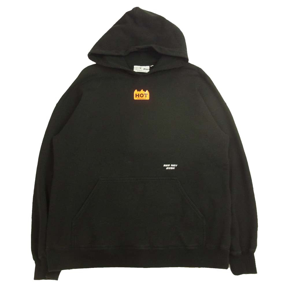 ブラックアイパッチ  BEPFW20TP23 HOT LABEL HOODIE ホット ラベル フーディー パーカー ブラック系 L【中古】