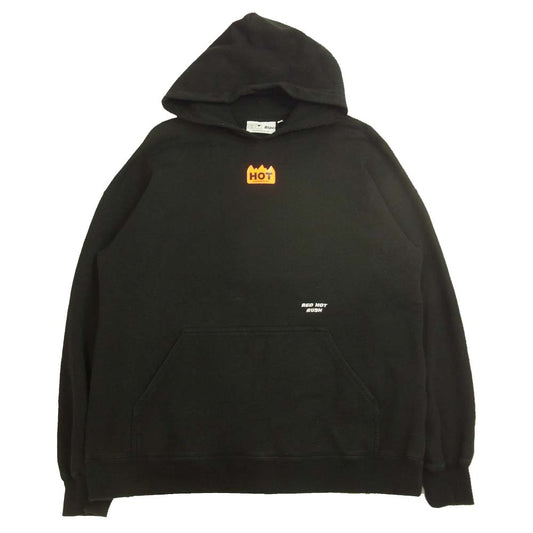ブラックアイパッチ  BEPFW20TP23 HOT LABEL HOODIE ホット ラベル フーディー パーカー ブラック系 L【中古】