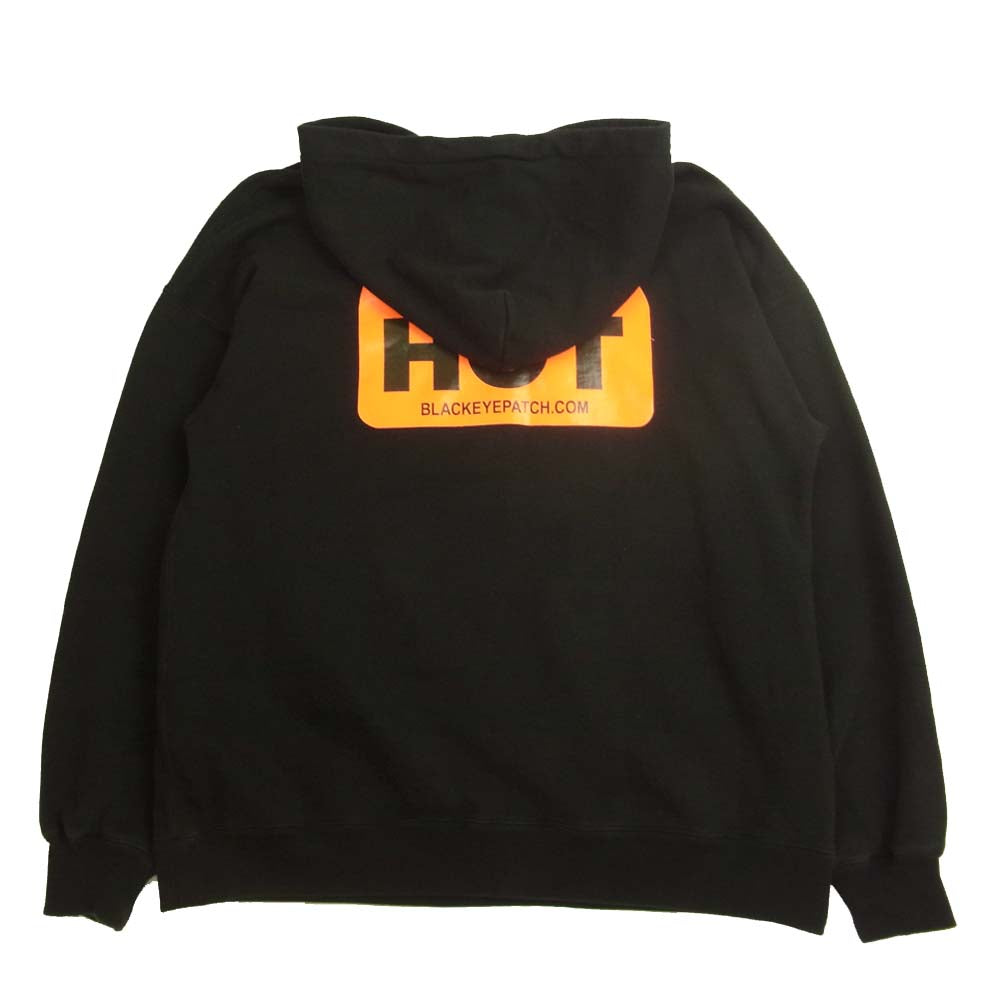 ブラックアイパッチ  BEPFW20TP23 HOT LABEL HOODIE ホット ラベル フーディー パーカー ブラック系 L【中古】