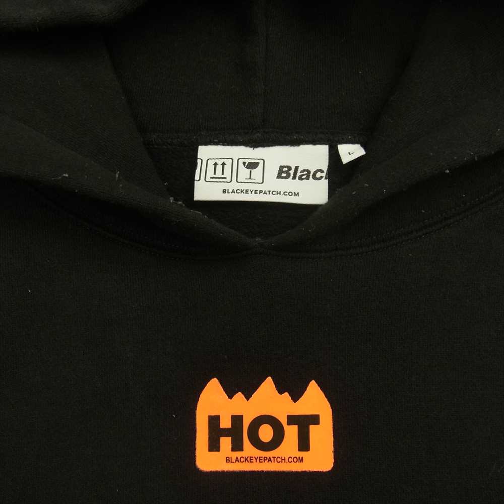 ブラックアイパッチ  BEPFW20TP23 HOT LABEL HOODIE ホット ラベル フーディー パーカー ブラック系 L【中古】