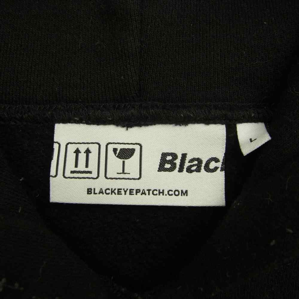 ブラックアイパッチ  BEPFW20TP23 HOT LABEL HOODIE ホット ラベル フーディー パーカー ブラック系 L【中古】