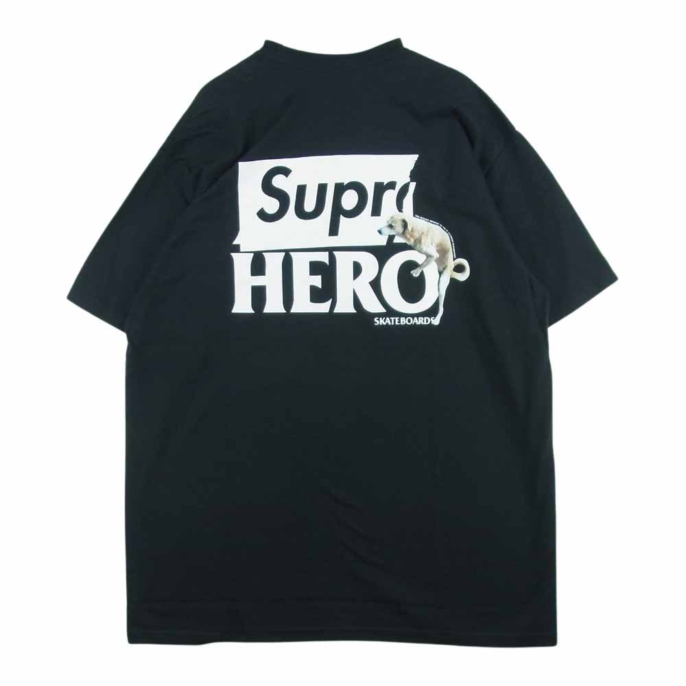 Supreme シュプリーム 22SS ANTIHERO Dog Tee アンチヒーロー ドッグ Tシャツ ブラック系 L【極上美品】【中古】