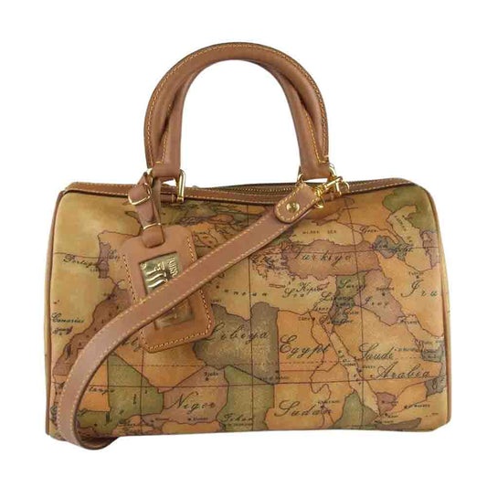 PRIMA CLASSE プリマクラッセ ALVIERO MARTINI アルヴィエロ マルティーニ ハンドバッグ ショルダーストラップ付き ベージュ系【中古】