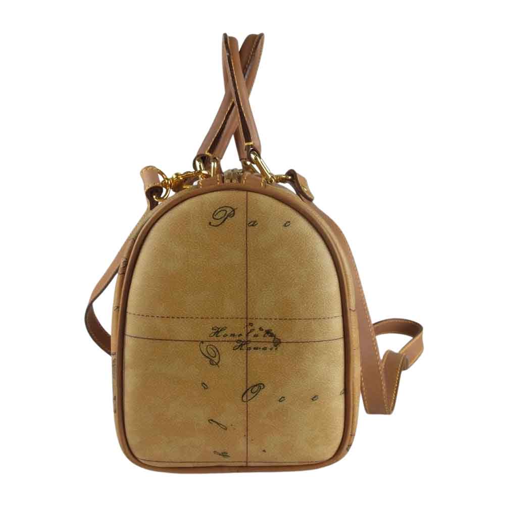 PRIMA CLASSE プリマクラッセ ALVIERO MARTINI アルヴィエロ マルティーニ ハンドバッグ ショルダーストラップ付き ベージュ系【中古】