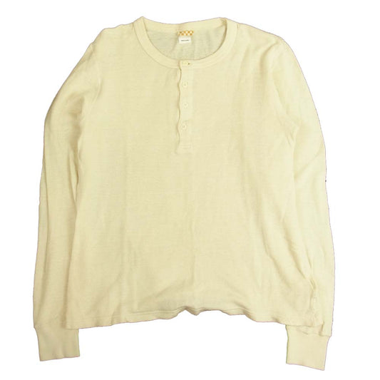 VISVIM ビズビム 19AW 0119205009008 SUBLIG RIBS HENLEY L/S T ヘンリーネック 長袖Ｔシャツ オフホワイト系 1【中古】