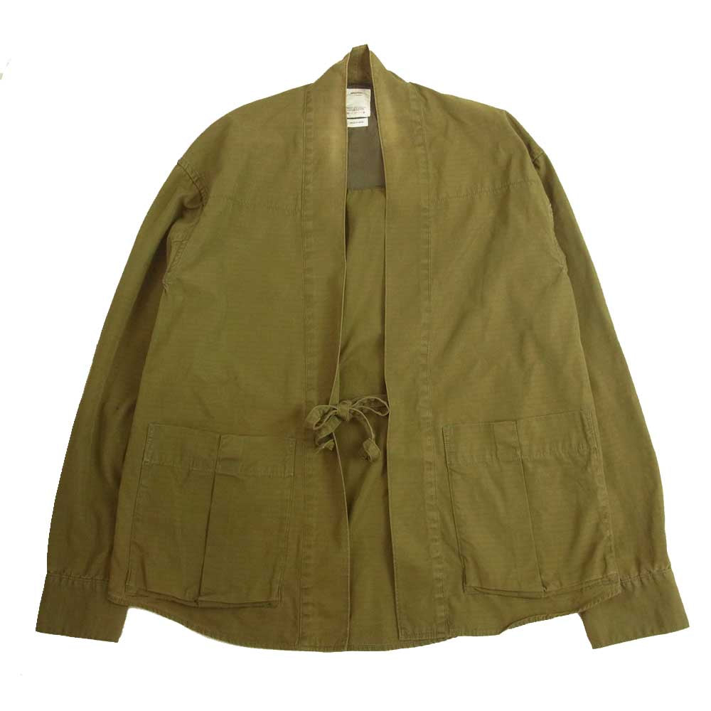 VISVIM ビズビム 20AW 0120205011015 LHAMO SHIRT MIL ラモシャツ リップストップ ジャケット カーキ系 1【中古】