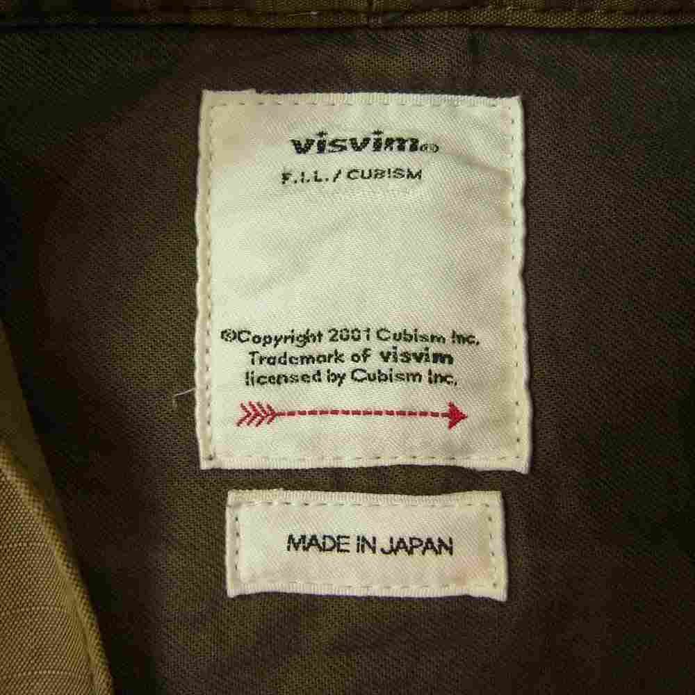 VISVIM ビズビム 20AW 0120205011015 LHAMO SHIRT MIL ラモシャツ リップストップ ジャケット カーキ系 1【中古】
