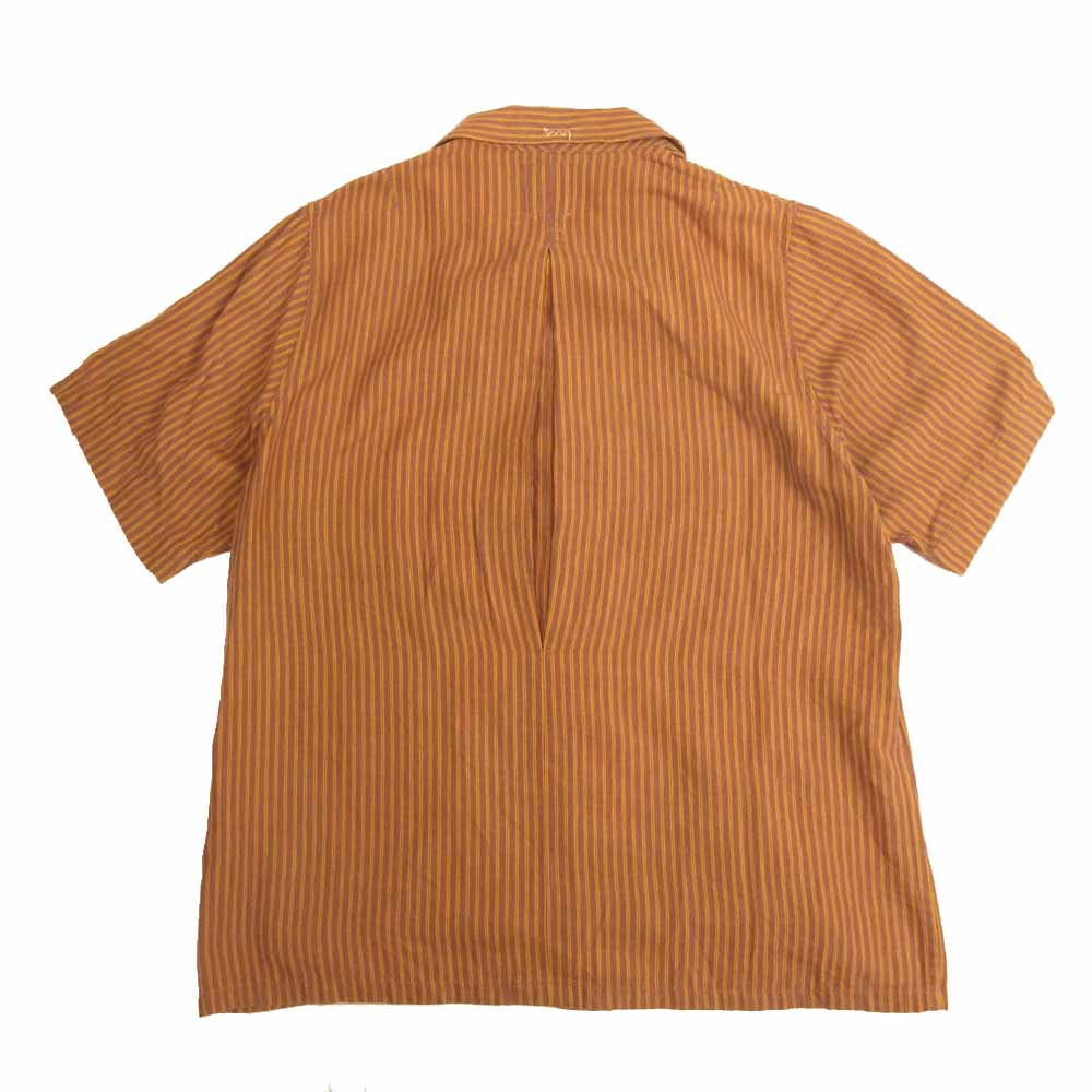VISVIM ビズビム KETCHUM SHIRT S/S SANTOME (C/SI) ケッチャム 半袖シャツ オレンジ系 1【中古】