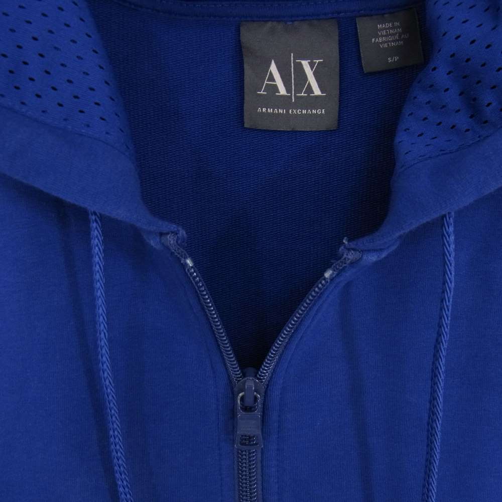 ARMANI EXCHANGE アルマーニエクスチェンジ ジップアップ パーカー ブルー系 S/P【中古】