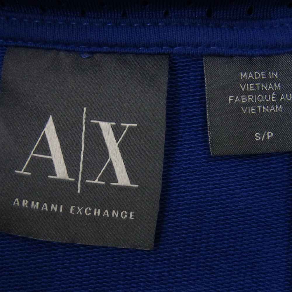 ARMANI EXCHANGE アルマーニエクスチェンジ ジップアップ パーカー ブルー系 S/P【中古】