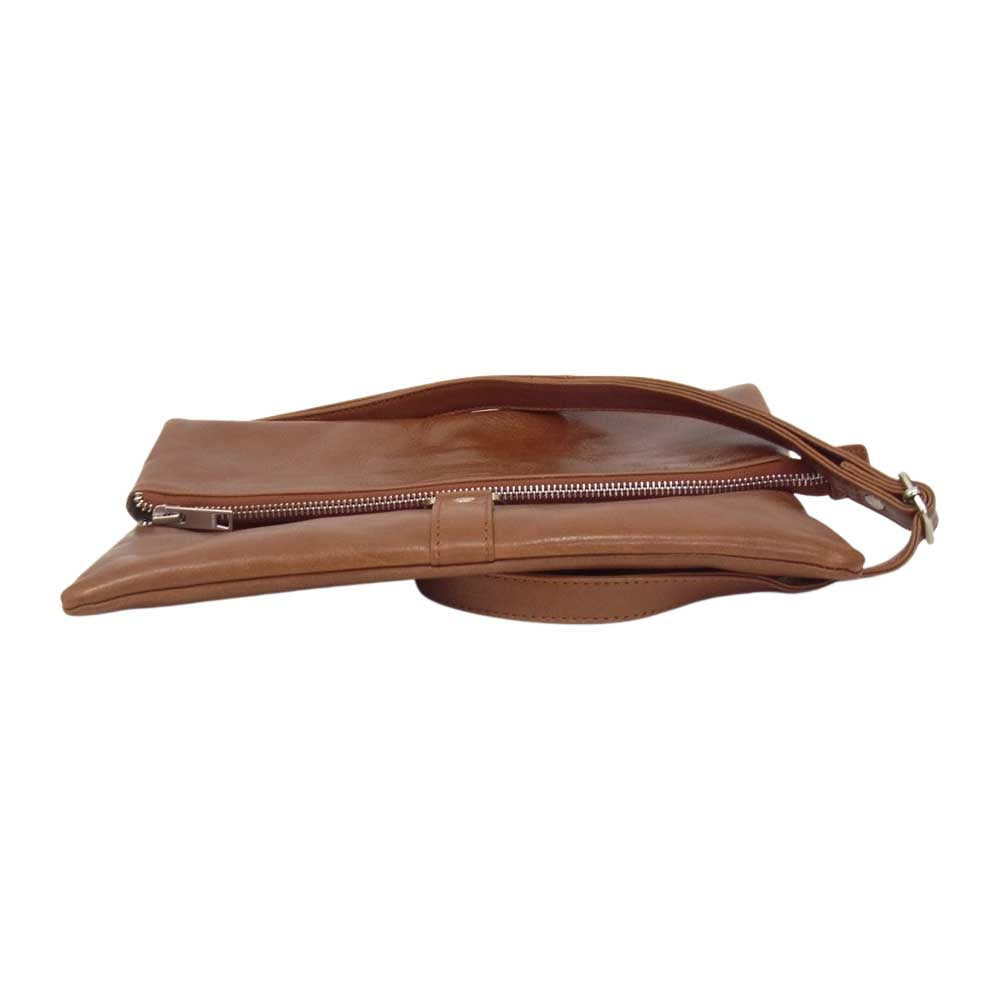 alfredoBANNISTER アルフレッドバニスター SEEKER別注 2way クラッチ ショルダー レザー バッグ ブラウン系【中古】