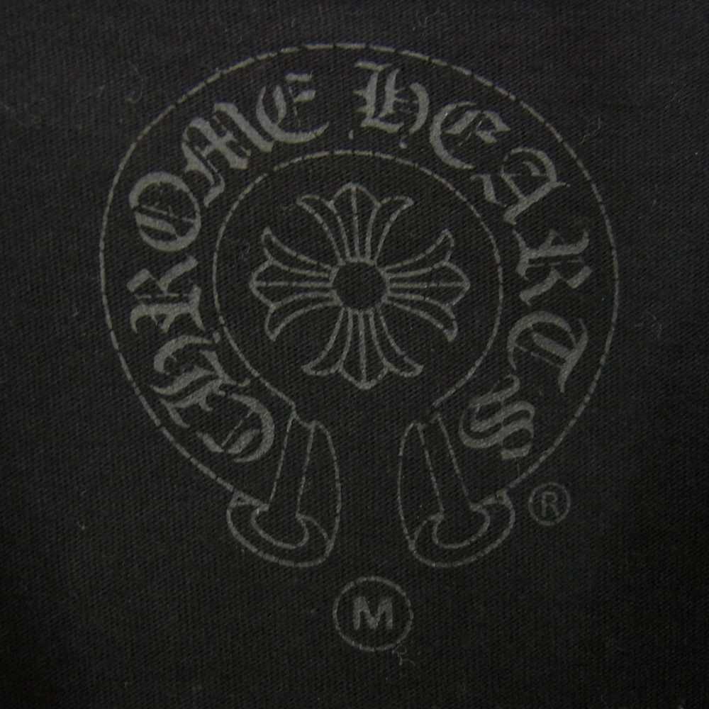 CHROME HEARTS クロムハーツ（原本無） LONG SLEEVE フローラルクロス 長袖 Tシャツ  ブラック系 M【中古】