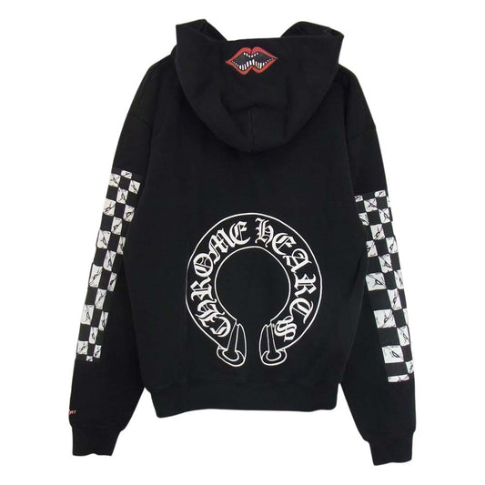 CHROME HEARTS クロムハーツ（原本無） 国内正規品 マッティボーイ ダブルフード チョンパー パーカー ブラック系 M【中古】