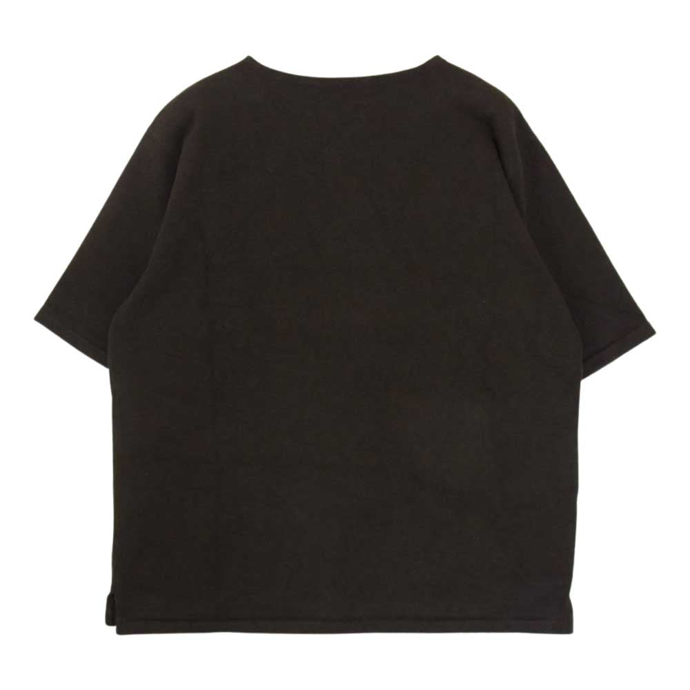 ORGUEIL オルゲイユ OR-9061 TSURIAMI Basque T-Shirt 吊り編み バスク 半袖 ヘビー Tシャツ ブラウン系 42【中古】