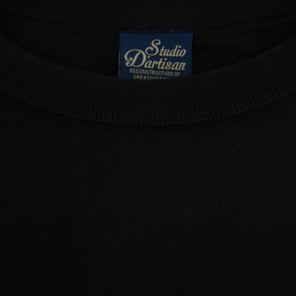 STUDIO D’ARTISAN ステュディオダルチザン 9996A USA コットン THE BLUE JEANS BROTHERS プリント 半袖 Tシャツ ブラック系 XL【極上美品】【中古】